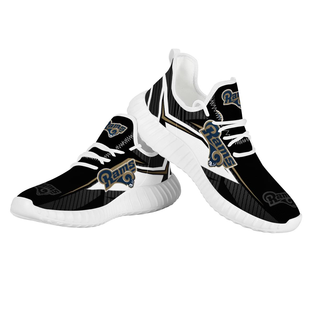 Men's Los Angeles Rams Mesh Knit Sneakers/Shoes 003